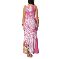 Aloha Maui Island Personalized Family Matching Tank Maxi Dress and Hawaiian Shirt Rose Dreamy Turtle LT7 - Polynesian Pride