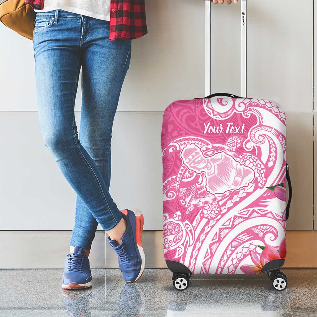 Aloha Maui Island Personalized Luggage Cover Rose Dreamy Turtle