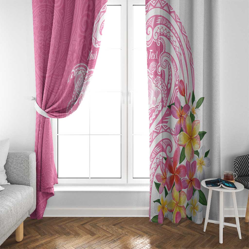 Aloha Maui Island Personalized Window Curtain Rose Dreamy Turtle