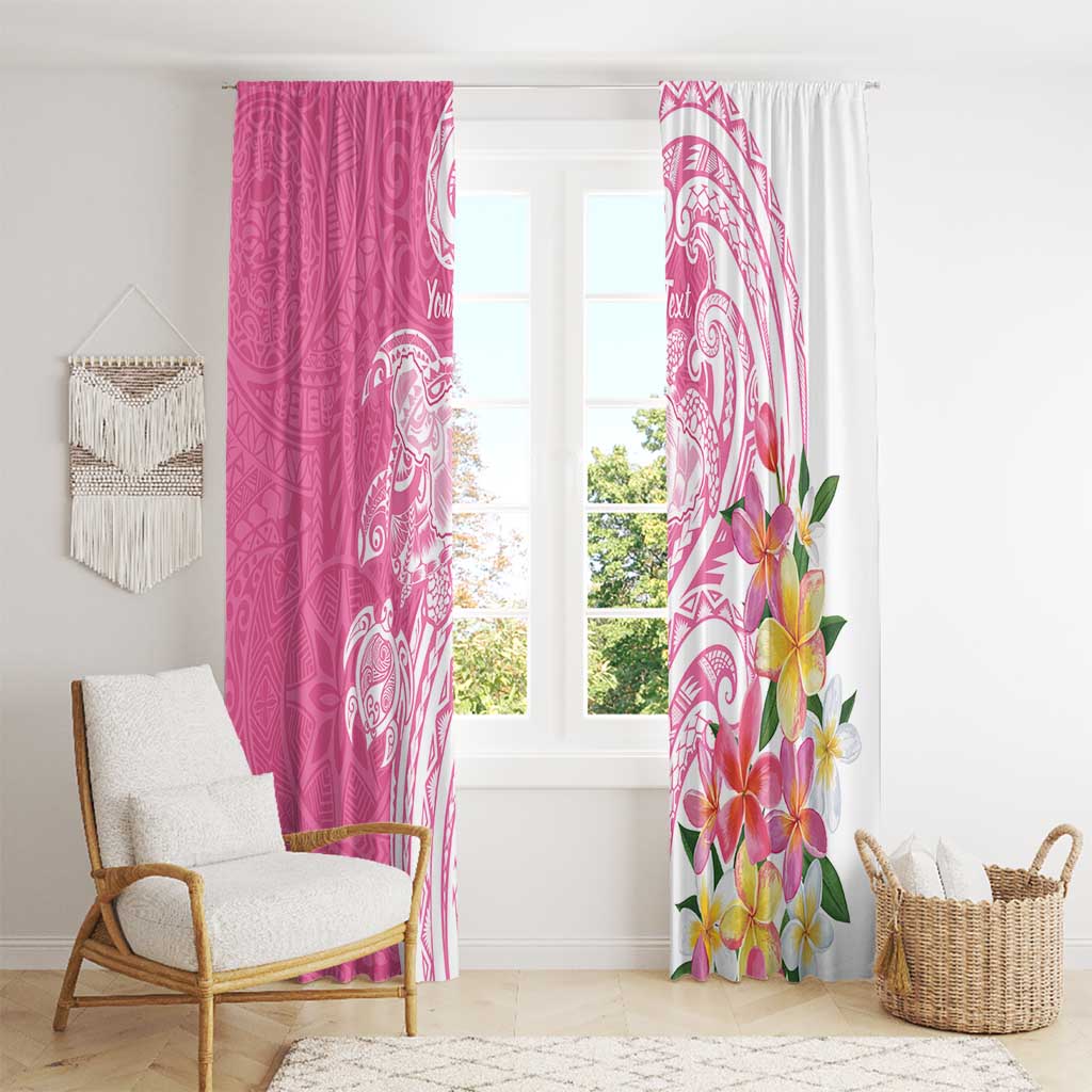 Aloha Maui Island Personalized Window Curtain Rose Dreamy Turtle