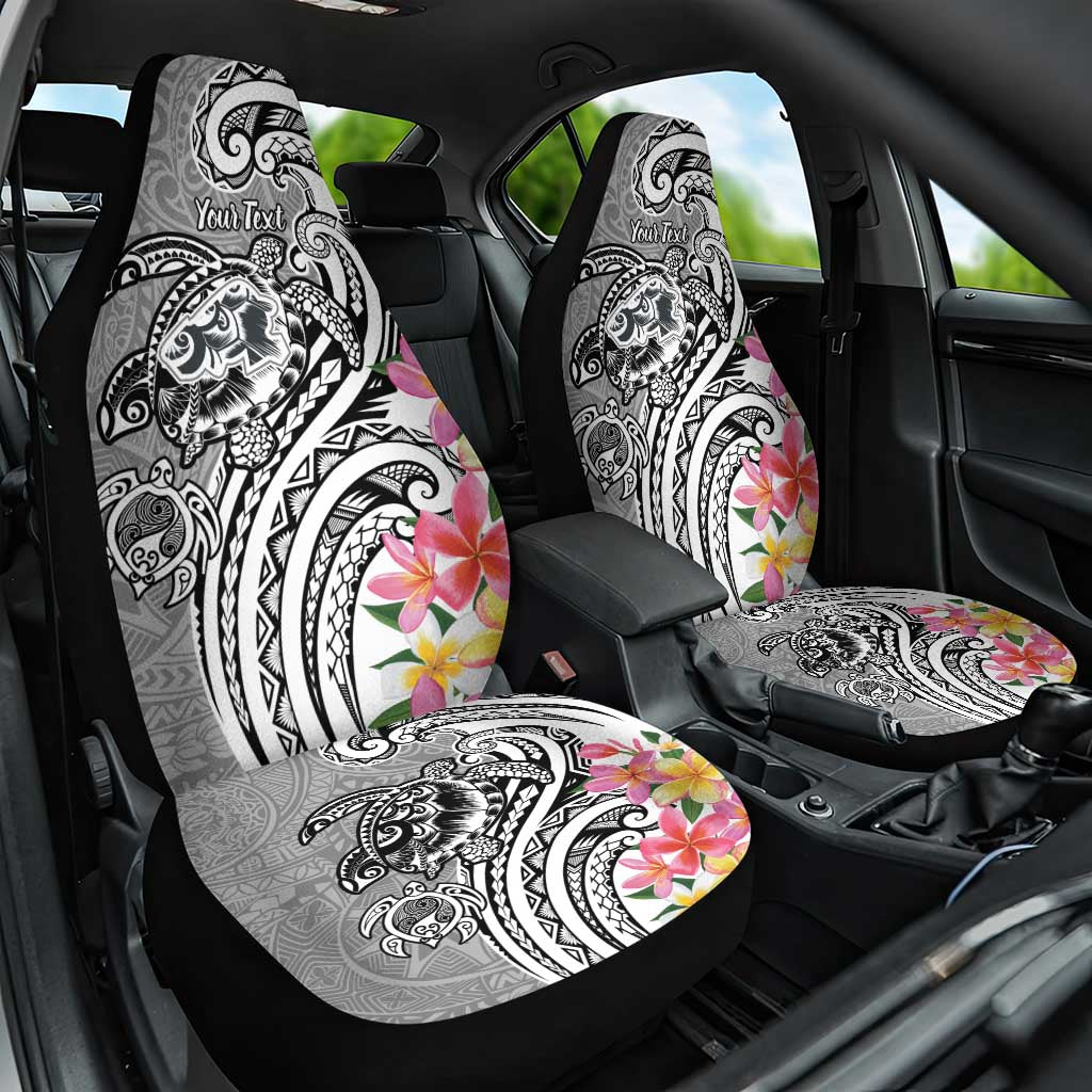 Aloha Kahoolawe Island Personalized Car Seat Cover Ashen Dreamy Turtle LT7 One Size Grey - Polynesian Pride