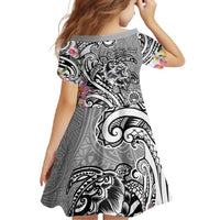 Aloha Kahoolawe Island Personalized Family Matching Off Shoulder Maxi Dress and Hawaiian Shirt Ashen Dreamy Turtle LT7 - Polynesian Pride