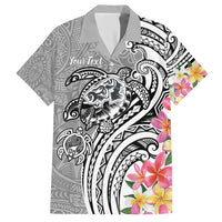 Aloha Kahoolawe Island Personalized Hawaiian Shirt Ashen Dreamy Turtle LT7 Grey - Polynesian Pride