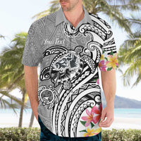 Aloha Kahoolawe Island Personalized Hawaiian Shirt Ashen Dreamy Turtle LT7 - Polynesian Pride