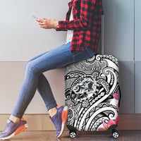 Aloha Kahoolawe Island Personalized Luggage Cover Ashen Dreamy Turtle