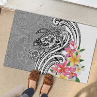 Aloha Kahoolawe Island Personalized Rubber Doormat Ashen Dreamy Turtle