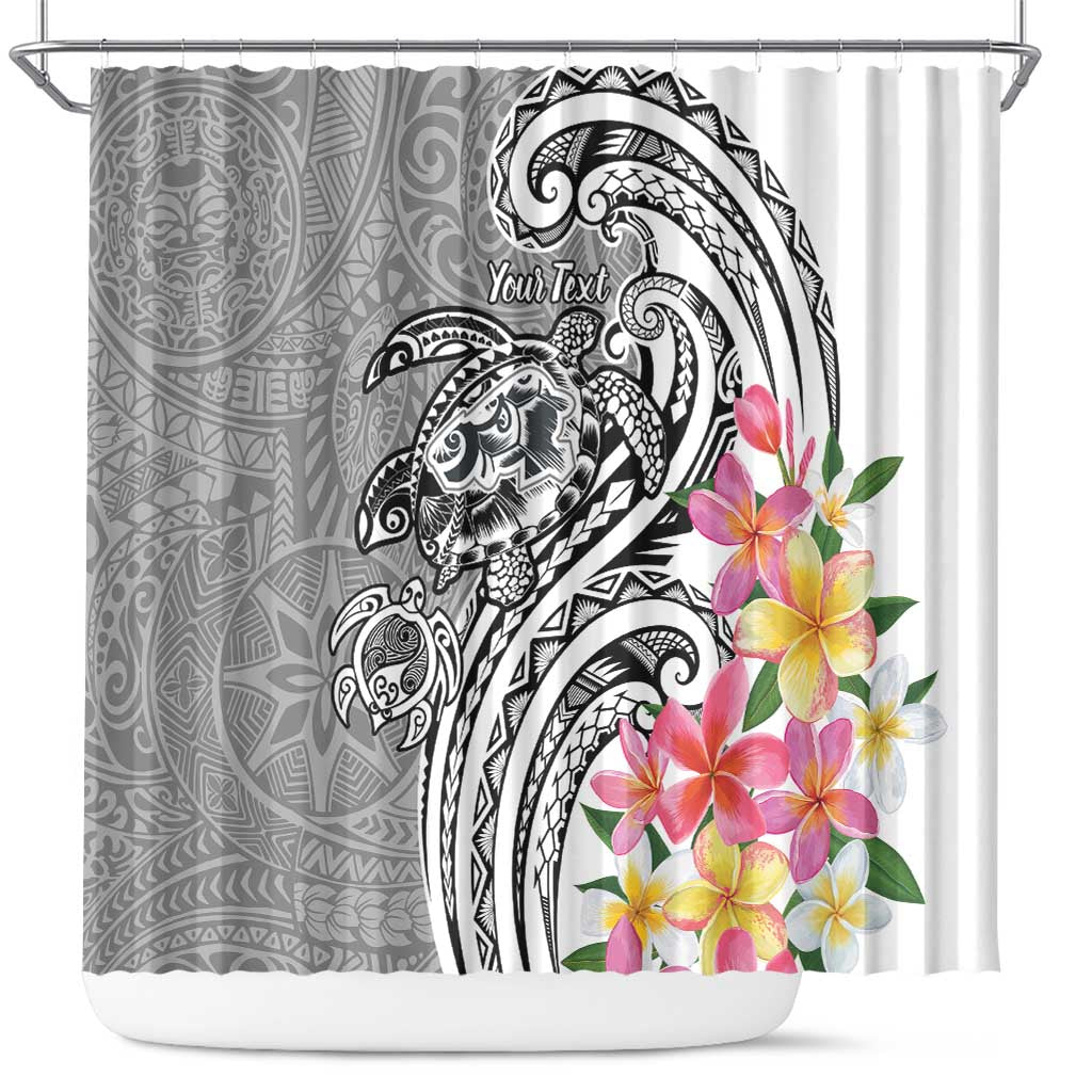 Aloha Kahoolawe Island Personalized Shower Curtain Ashen Dreamy Turtle LT7 Grey - Polynesian Pride