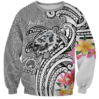 Aloha Kahoolawe Island Personalized Sweatshirt Ashen Dreamy Turtle