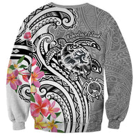 Aloha Kahoolawe Island Personalized Sweatshirt Ashen Dreamy Turtle
