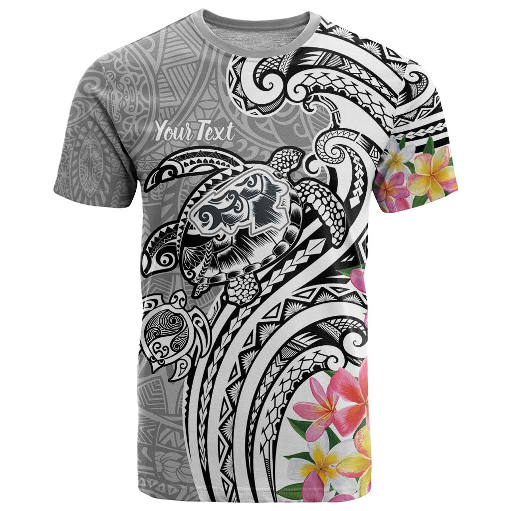 Aloha Kahoolawe Island Personalized T Shirt Ashen Dreamy Turtle LT7 Grey - Polynesian Pride