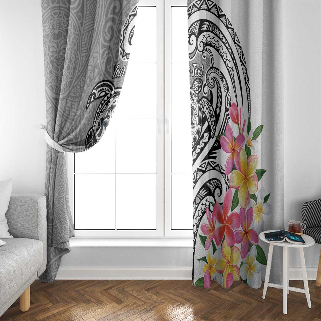 Aloha Kahoolawe Island Personalized Window Curtain Ashen Dreamy Turtle