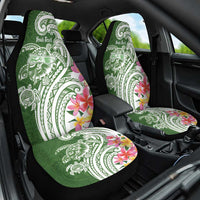 Aloha Molokai Island Personalized Car Seat Cover Sage Dreamy Turtle LT7 One Size Sage Green - Polynesian Pride