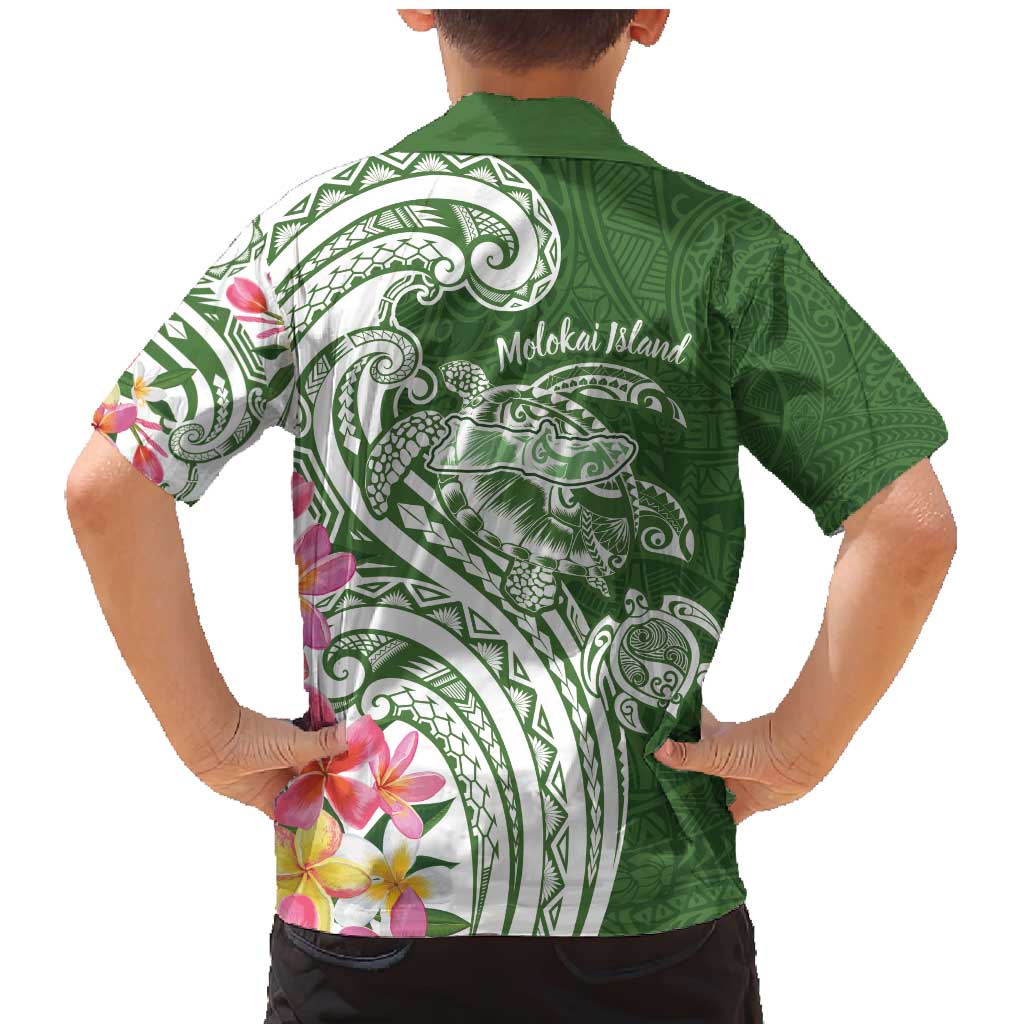 Aloha Molokai Island Personalized Family Matching Mermaid Dress and Hawaiian Shirt Sage Dreamy Turtle LT7 - Polynesian Pride