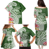 Aloha Molokai Island Personalized Family Matching Puletasi and Hawaiian Shirt Sage Dreamy Turtle LT7 - Polynesian Pride