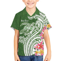 Aloha Molokai Island Personalized Hawaiian Shirt Sage Dreamy Turtle LT7 - Polynesian Pride