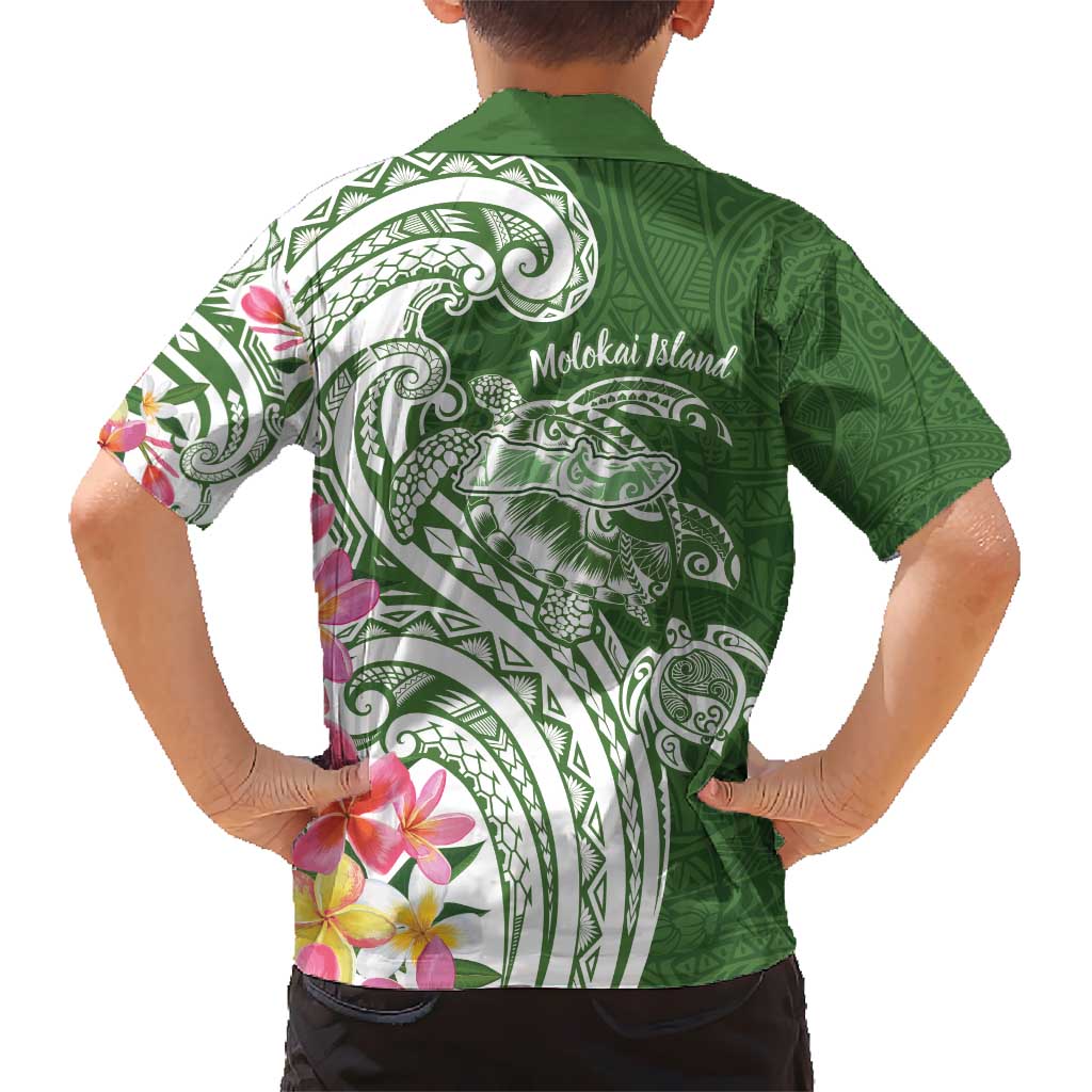 Aloha Molokai Island Personalized Hawaiian Shirt Sage Dreamy Turtle LT7 - Polynesian Pride