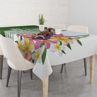 Aloha Molokai Island Personalized Tablecloth Sage Dreamy Turtle