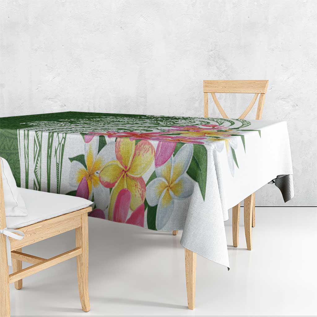 Aloha Molokai Island Personalized Tablecloth Sage Dreamy Turtle