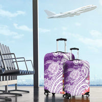 Aloha Kauai Island Personalized Luggage Cover Lilac Dreamy Turtle LT7 - Polynesian Pride