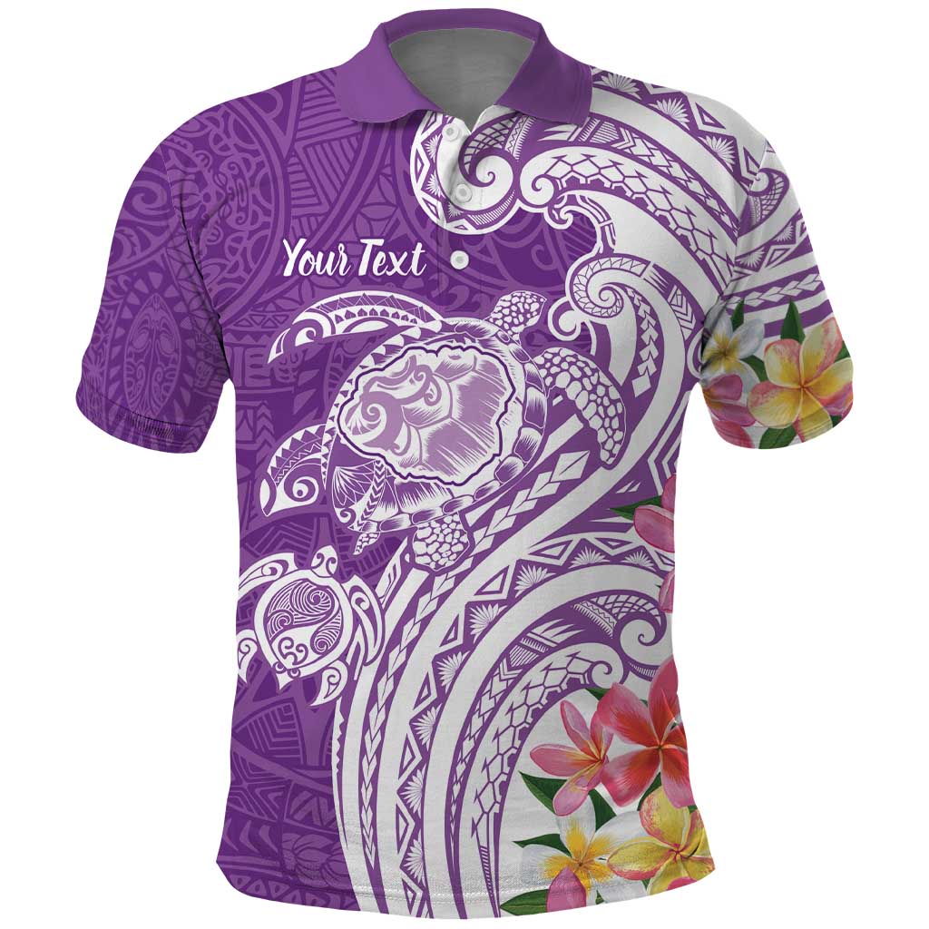Aloha Kauai Island Personalized Polo Shirt Lilac Dreamy Turtle LT7 Lilac - Polynesian Pride