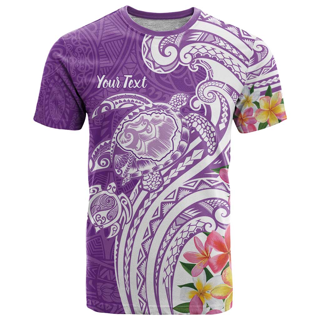 Aloha Kauai Island Personalized T Shirt Lilac Dreamy Turtle LT7 Lilac - Polynesian Pride
