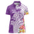 Aloha Kauai Island Personalized Women Polo Shirt Lilac Dreamy Turtle