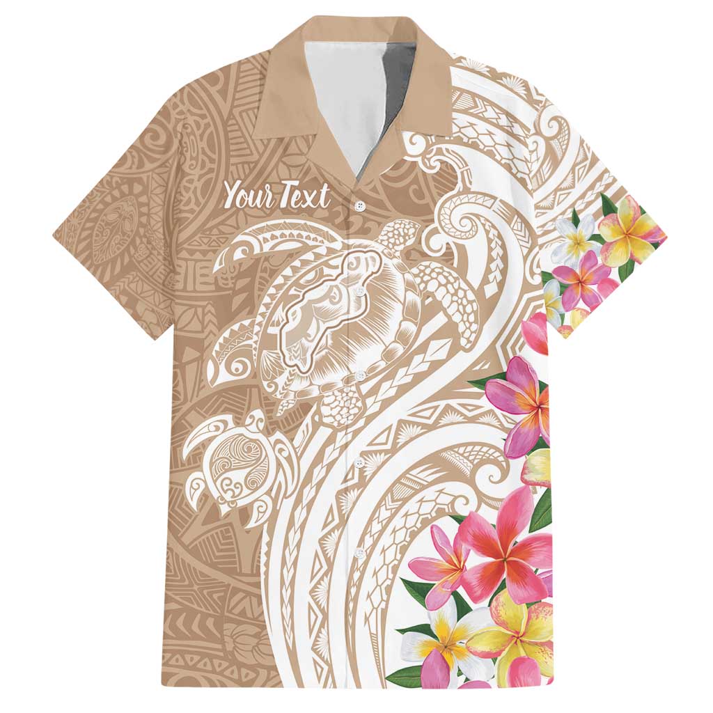 Aloha Niihau Island Personalized Family Matching Short Sleeve Bodycon Dress and Hawaiian Shirt Beige Dreamy Turtle LT7 Dad's Shirt - Short Sleeve Beige - Polynesian Pride