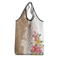 Aloha Niihau Island Personalized Grocery Bag Beige Dreamy Turtle LT7 - Polynesian Pride