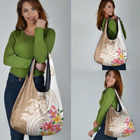 Aloha Niihau Island Personalized Grocery Bag Beige Dreamy Turtle LT7 - Polynesian Pride
