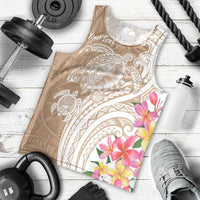Aloha Ni’ihau Island Personalized Men Tank Top Beige Dreamy Turtle