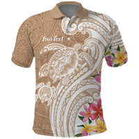 Aloha Niihau Island Personalized Polo Shirt Beige Dreamy Turtle LT7 Beige - Polynesian Pride