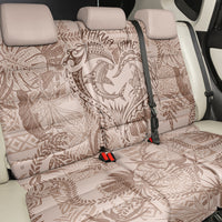 Hawaii Father's Day Vintage Lei Back Car Seat Cover Hauoli la Makuakane - Beige LT7 - Polynesian Pride