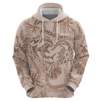 Hawaii Father's Day Vintage Lei Hoodie Hauoli la Makuakane - Beige LT7 - Polynesian Pride
