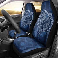 Hawaii Father's Day Vintage Lei Car Seat Cover Hauoli la Makuakane - Blue LT7 - Polynesian Pride