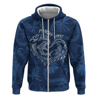 Hawaii Father's Day Vintage Lei Hoodie Hauoli la Makuakane - Blue