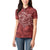 Hawaii Father's Day Vintage Lei Women Polo Shirt Hauoli la Makuakane - Red