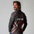 Maori Taiaha Whakairo Personalized Long Sleeve Polo Shirt Red Poutama Motifs
