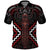 Maori Taiaha Whakairo Personalized Polo Shirt Red Poutama Motifs