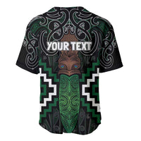 Maori Taiaha Pounamu Whakairo Personalized Baseball Jersey Jade Poutama Motifs LT7 - Polynesian Pride