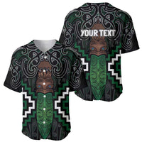 Maori Taiaha Pounamu Whakairo Personalized Baseball Jersey Jade Poutama Motifs LT7 - Polynesian Pride