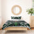 Maori Taiaha Pounamu Whakairo Personalized Bedding Set Jade Poutama Motifs