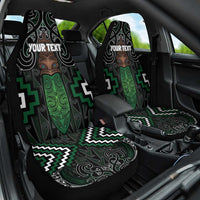 Maori Taiaha Pounamu Whakairo Personalized Car Seat Cover Jade Poutama Motifs LT7 One Size Jade - Polynesian Pride