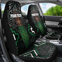 Maori Taiaha Pounamu Whakairo Personalized Car Seat Cover Jade Poutama Motifs LT7 - Polynesian Pride