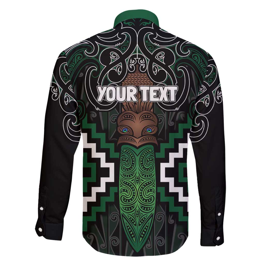 Maori Taiaha Pounamu Whakairo Personalized Family Matching Summer Maxi Dress and Hawaiian Shirt Jade Poutama Motifs LT7 - Polynesian Pride