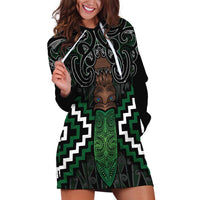 Maori Taiaha Pounamu Whakairo Personalized Hoodie Dress Jade Poutama Motifs LT7 Jade - Polynesian Pride