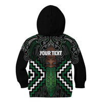 Maori Taiaha Pounamu Whakairo Personalized Kid Hoodie Jade Poutama Motifs LT7 - Polynesian Pride