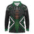 Maori Taiaha Pounamu Whakairo Personalized Long Sleeve Polo Shirt Jade Poutama Motifs