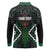 Maori Taiaha Pounamu Whakairo Personalized Long Sleeve Polo Shirt Jade Poutama Motifs