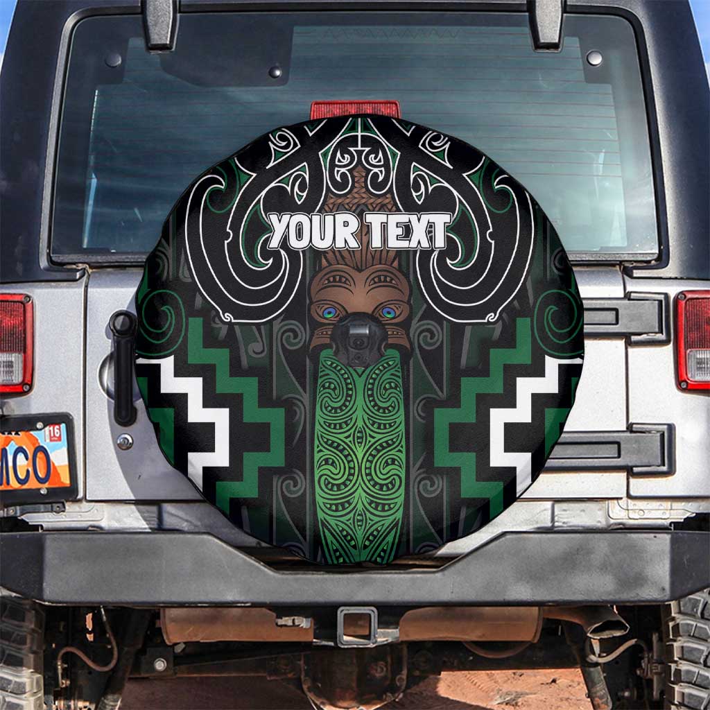 Maori Taiaha Pounamu Whakairo Personalized Spare Tire Cover Jade Poutama Motifs LT7 Jade - Polynesian Pride