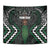 Maori Taiaha Pounamu Whakairo Personalized Tapestry Jade Poutama Motifs